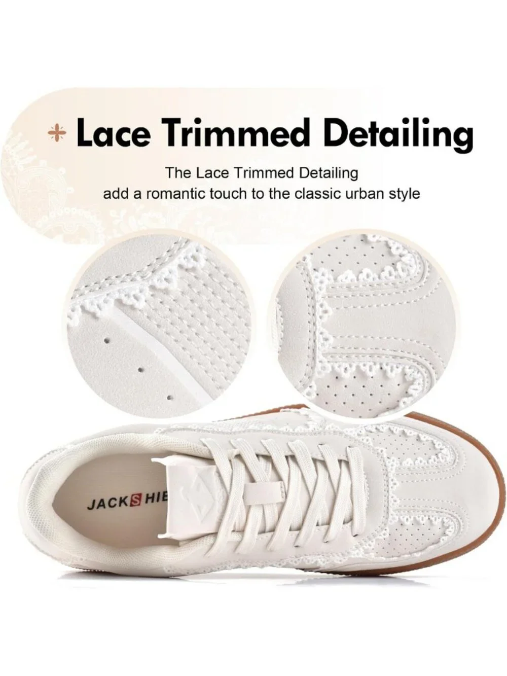 Stylish Women's Lace-Up Fashion Sneakers with Arch Support for Tennis & Walking